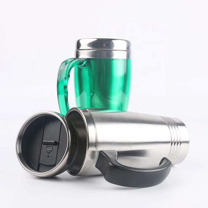 Tumbler Coffee Travel Cup Insulated Custom Stainless Steel Mug With Handle