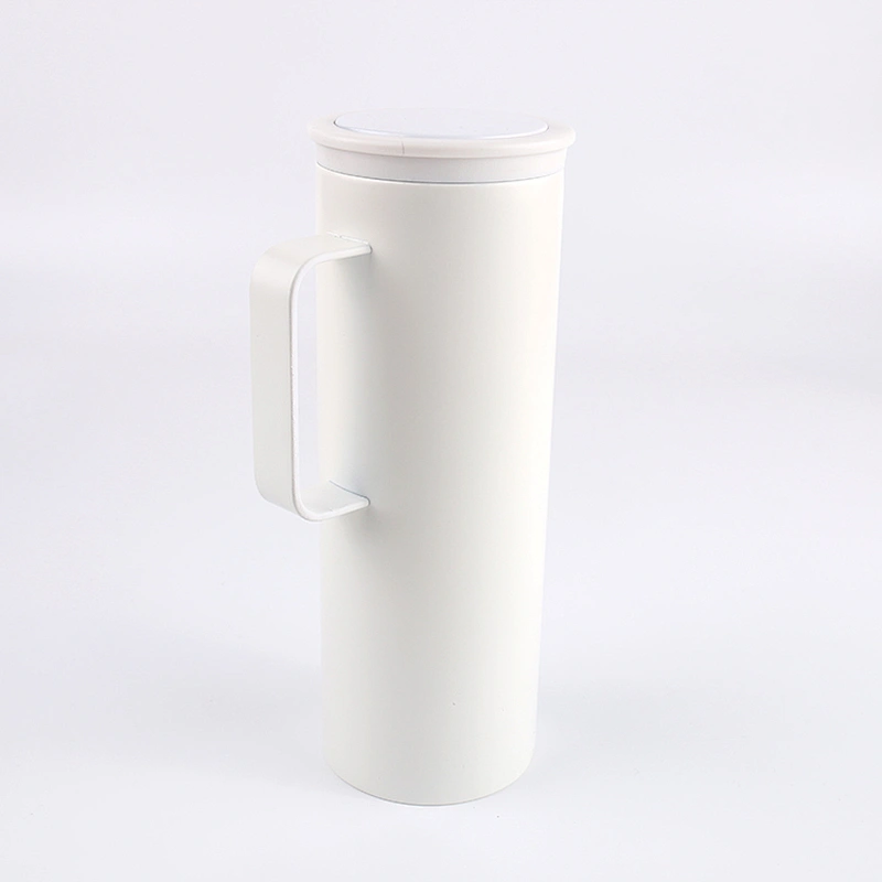 Vacuum Insulated 450ml Leakproof Stainless Steel thermo coffee cup with stainless steel handle