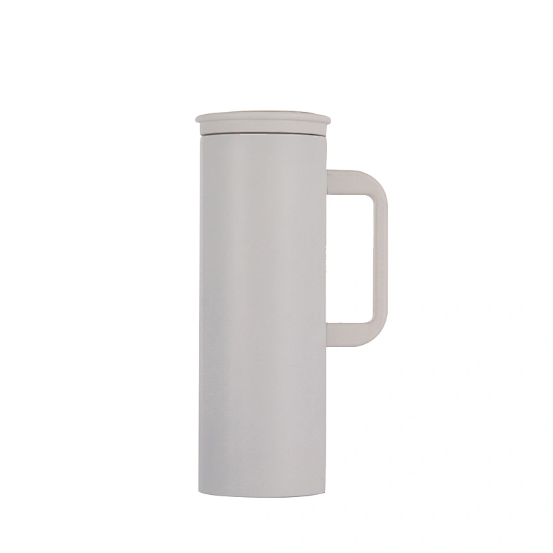 450ml Plastic Handle Sports Vacuum Insulated Thermo Flasks Leakproof Stainless Steel Water Bottle