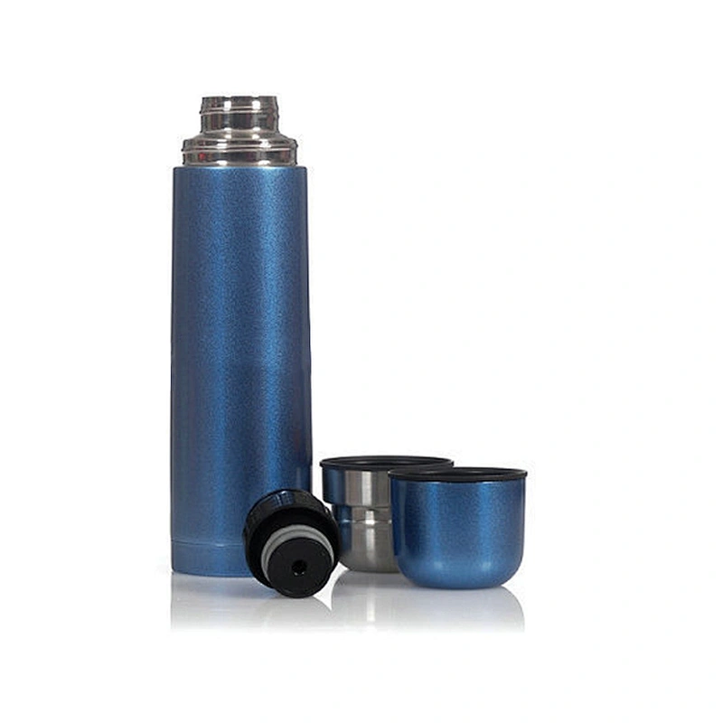 500ml 304 Stainless Steel Inner Vacuum Insulated Water Bottle Travel Termos Cups With Cup Lids