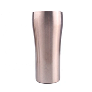 Double Wall 304 Stainless Steel Insulated Cold Beer tumbler cup with tritan lid and straw stopper