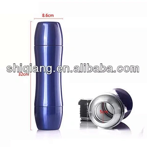 Two Lids Big Volume Double Layer Stainless Steel Outdoor Thermos Flask