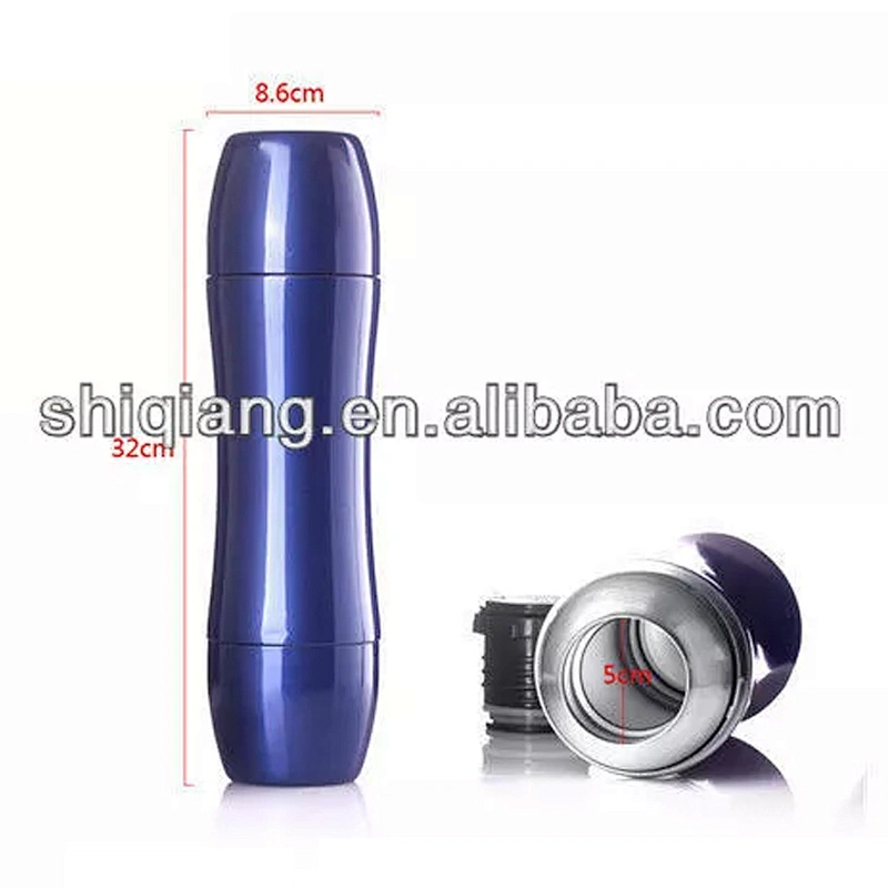 Two Lids Big Volume Double Layer Stainless Steel Outdoor Thermos Flask