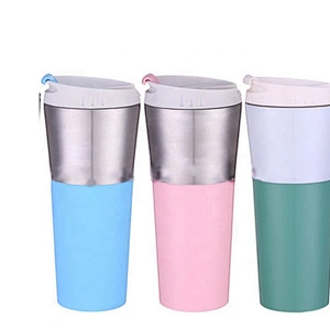 450ml Manufacturing Sublimation Stainless Steel Travel Mugs With Leakproof Lids