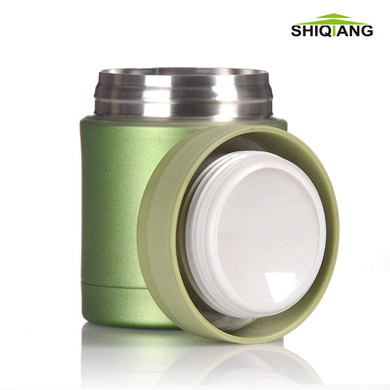 Double Wall Stainless Steel Vacuum Container Insulated Round Kids Lunch Box Food Storage