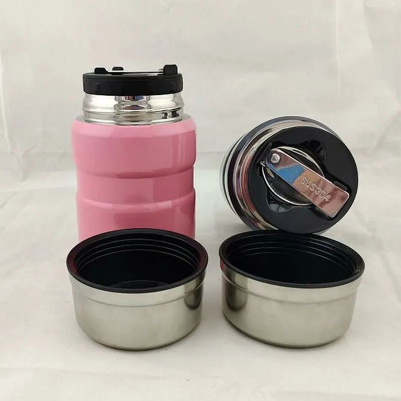 500ml Keep Warm Double Wall Insulated Stainless Steel Food Container Vacuum Thermos Flask Soup Jar