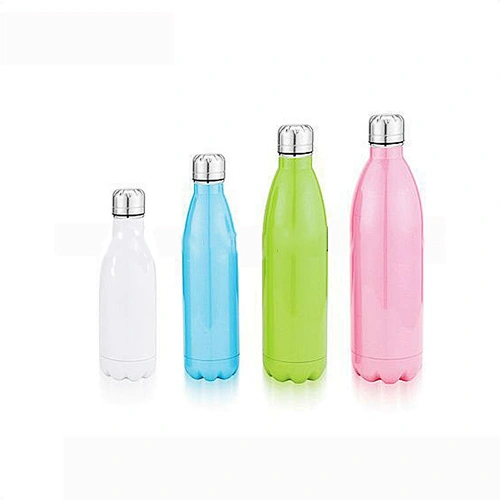 Multi-Color Outdoor Fitness Stainless Steel Double Wall Sports Drinking Water Bottle