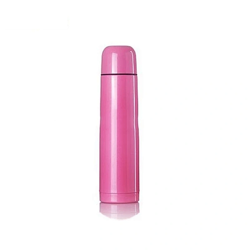 Metal Wide Mouth Double Wall Insulated Vacuum Stainless Steel Thermal Bottle With Lid