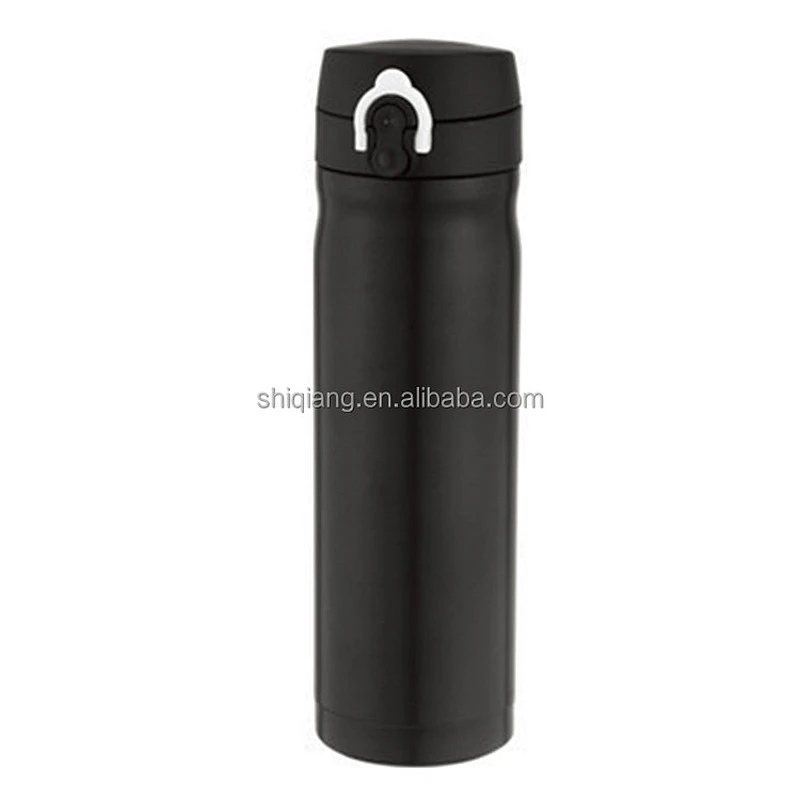 500ml cylindroid stainless steel high grade vacuum flask thermos bottles with spring button and portable lid keeps hot or cold