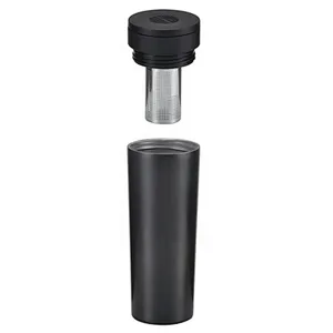 Water bottle vacuum travel drinking coffee tea tumbler with infuser