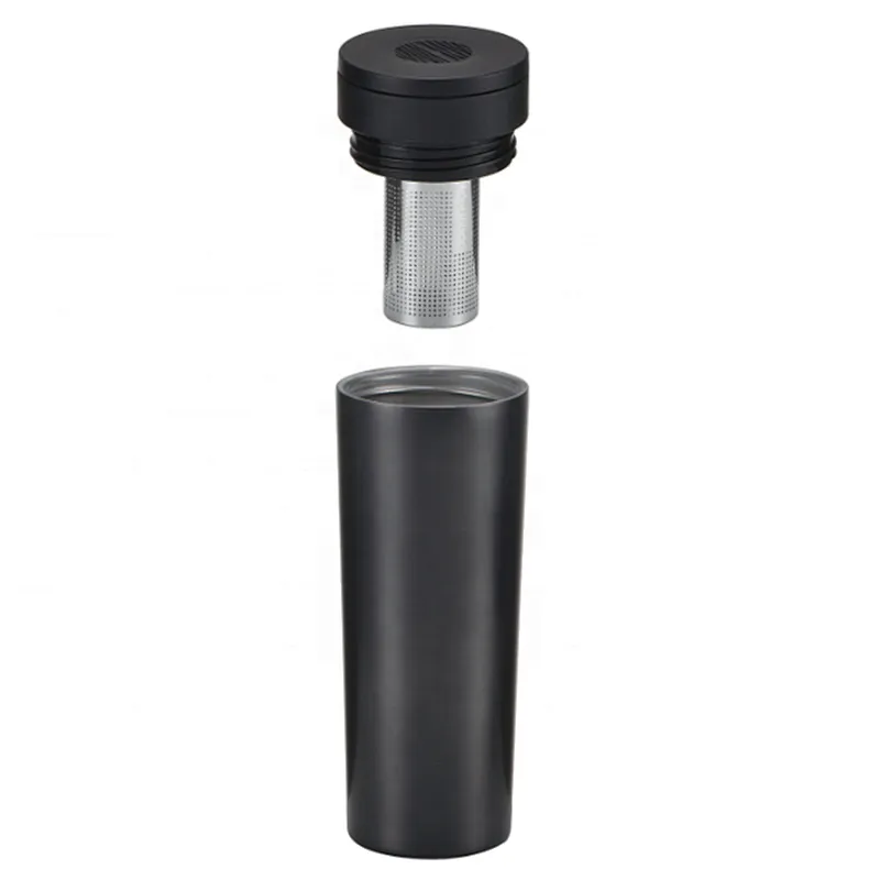 Water bottle vacuum travel drinking coffee tea tumbler with infuser