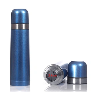 500ml Insulated Thermos Water Bottle Double Wall Stainless Steel Two Covers Vacuum Flasks
