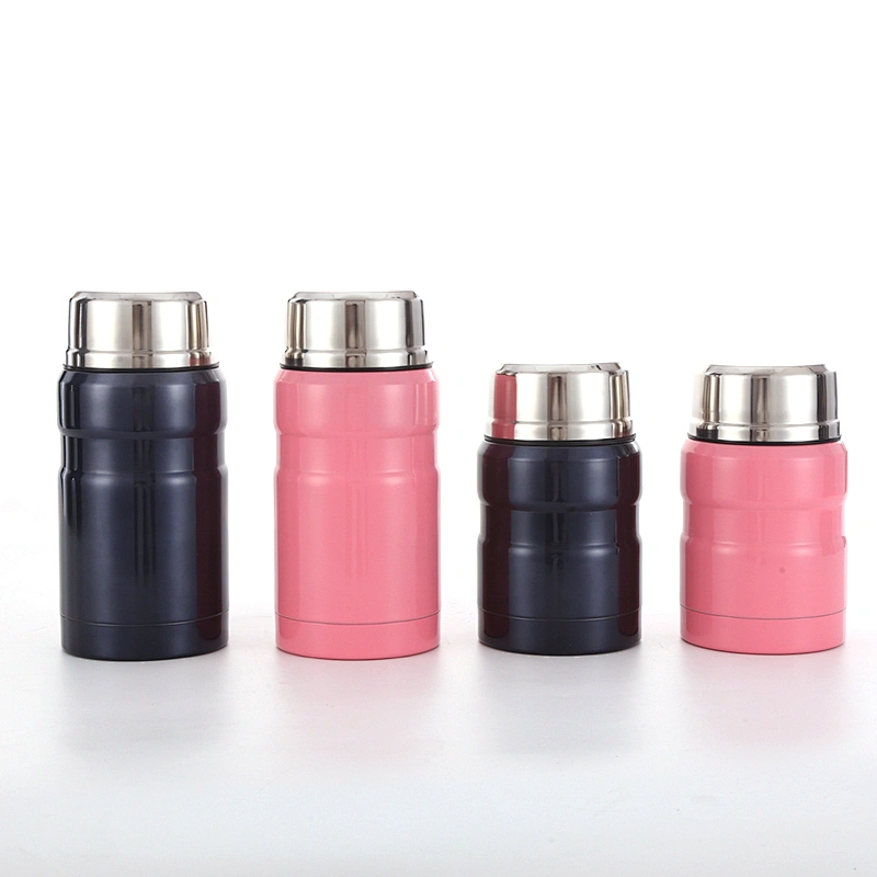 750ml Keep Warm Double Wall Insulated Stainless Steel Vacuum Food Container Thermos Soup Flask Storage Jar With Spoon