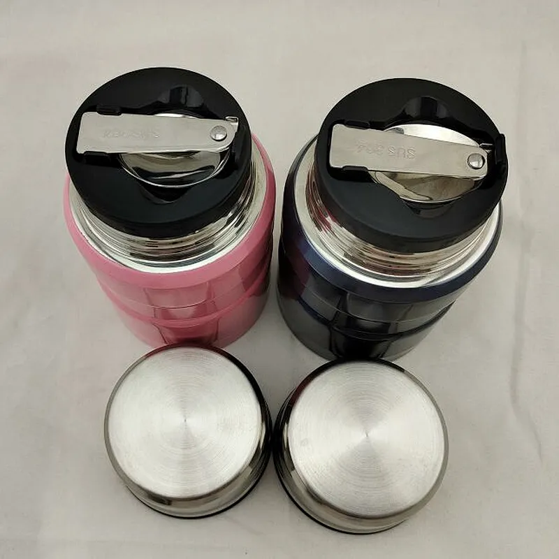 500ml Keep Warm Double Wall Insulated Stainless Steel Food Container Vacuum Thermos Flask Soup Jar