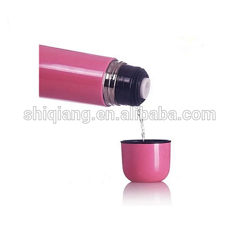 Metal Wide Mouth Double Wall Insulated Vacuum Stainless Steel Thermal Bottle With Lid