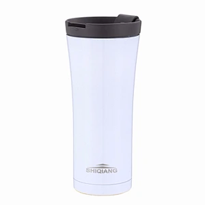 500ml 18oz double wall stainless steel travel thermal office mugs with water leakproof lid