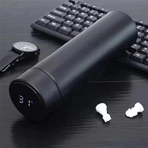 500ml Water bottle vacuum travel drinking coffee tea tumbler with infuser temperature display