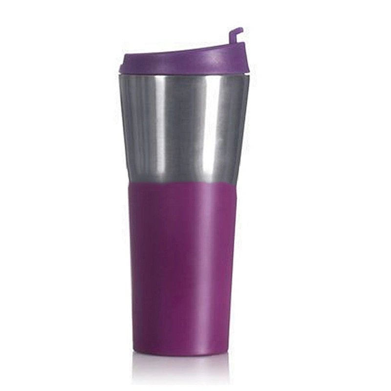 450ml Double Wall Stainless Steel Travel Tumbler Coffee Cup With Leakproof Cover