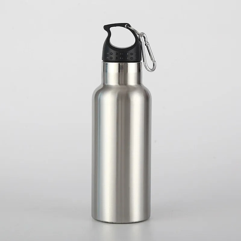 500ml Custom Vacuum Insulated Water Bottle Thermos Flask Portable Metal Sport Drink Bottles With Lid
