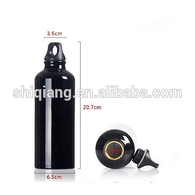 500ml Outdoor Aluminum Mountain Bike Sports Bottle With Carabiner