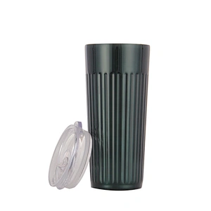 Double Wall 304 Insulated Straw Vacuum Tumbler Thermo Coffee mug Water cup With Tritan Lid