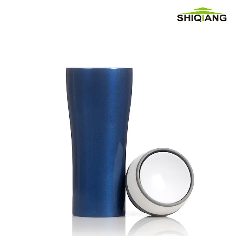 14oz unbreak stainless steel vacuum insulated tumbler with 360degree comeout leakproof lid