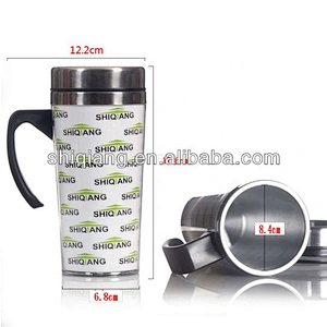 Stainless Steel Double Wall Travel Mug With Handle