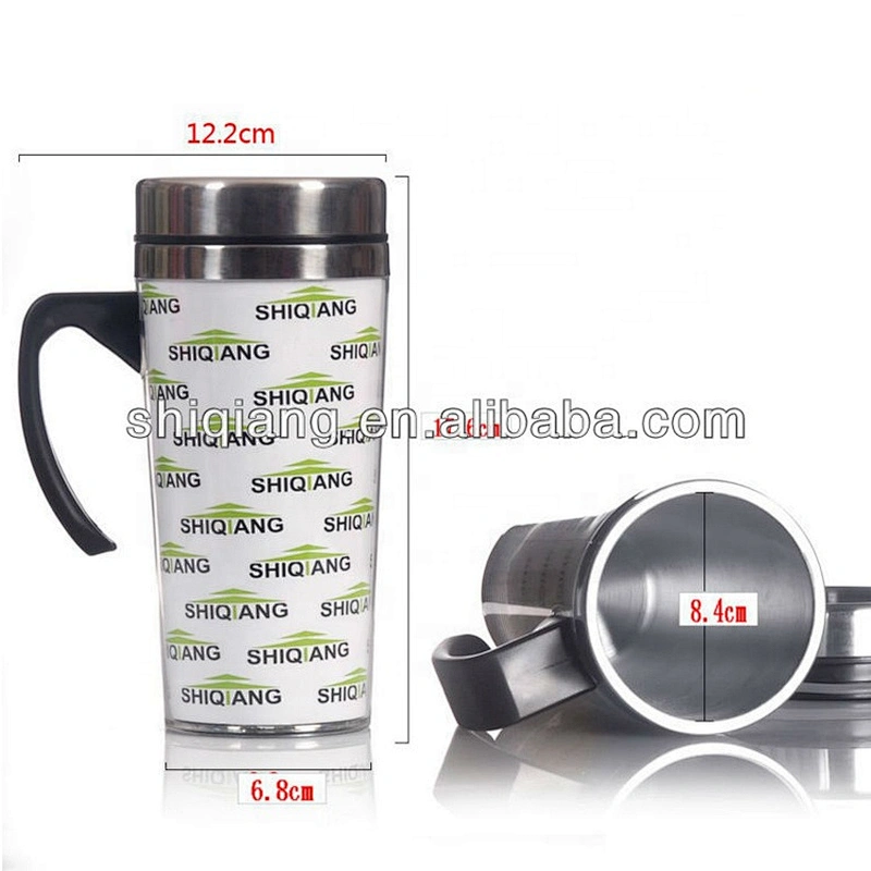 Stainless Steel Double Wall Travel Mug With Handle