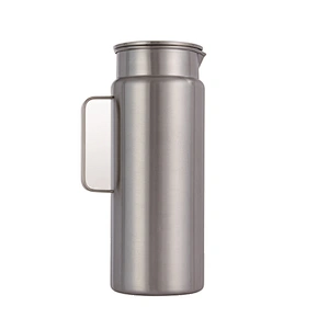 OEM 1850ml single wall stainless steel handle water jug hot cold coffee tea beverage stainless steel water pots