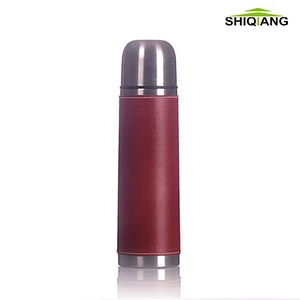 750ml double wall stainless steel vacuum flask gourde isotherme