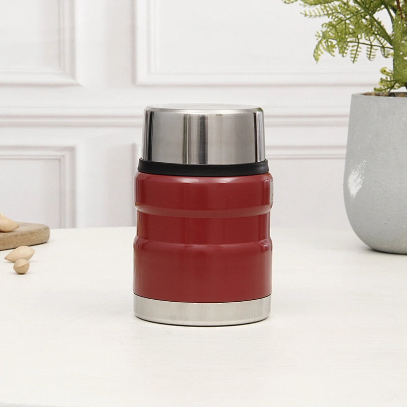 Modern thermos vacuum lunch boxes storage with color painting