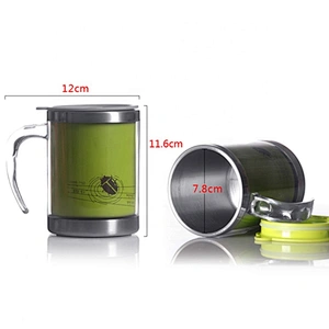 Custom Printed Logo 14oz Travel Office Keep Hot Cold Tea Coffee Mug With Lid
