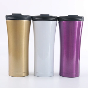 Hot Selling 500ml double wall stainless steel travel thermal mug with leakproof lid