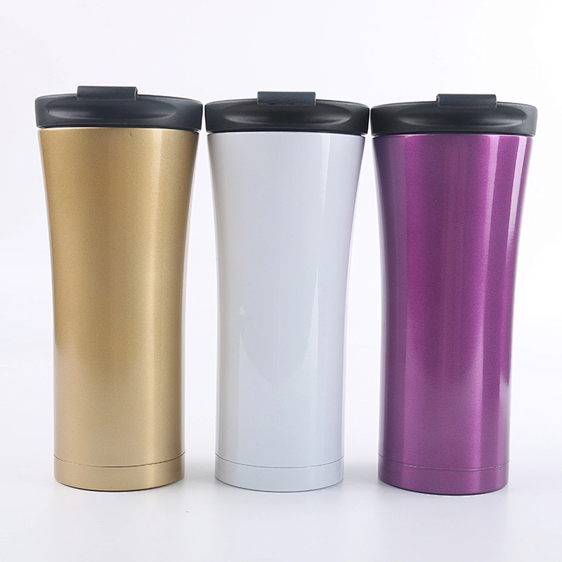 Hot Selling 500ml double wall stainless steel travel thermal mug with leakproof lid