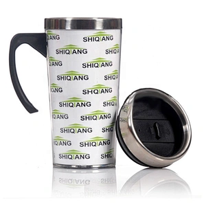 Stainless Steel Double Wall Travel Mug With Handle