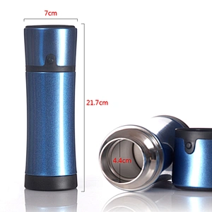 350ml thermos high grade stainless steel vacuum thermal bottles with glitter color painting