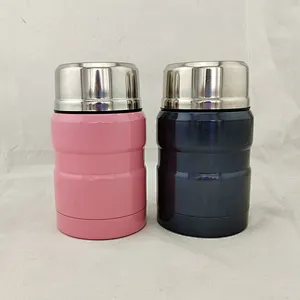 500ml Keep Warm Double Wall Insulated Stainless Steel Food Container Vacuum Thermos Flask Soup Jar