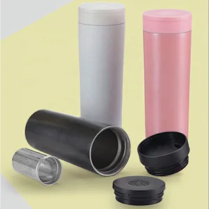 Water bottle vacuum travel drinking coffee tea tumbler with infuser
