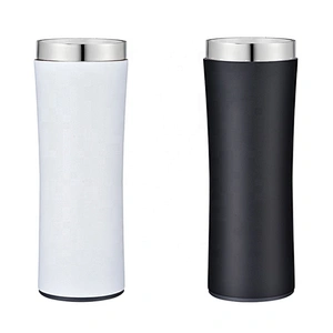 Wholesale push button lid stainless steel vacuum 350ml thermo mug