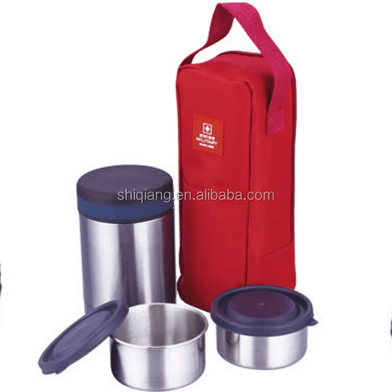 Custom leakproof double wall stainless steel lunch box container