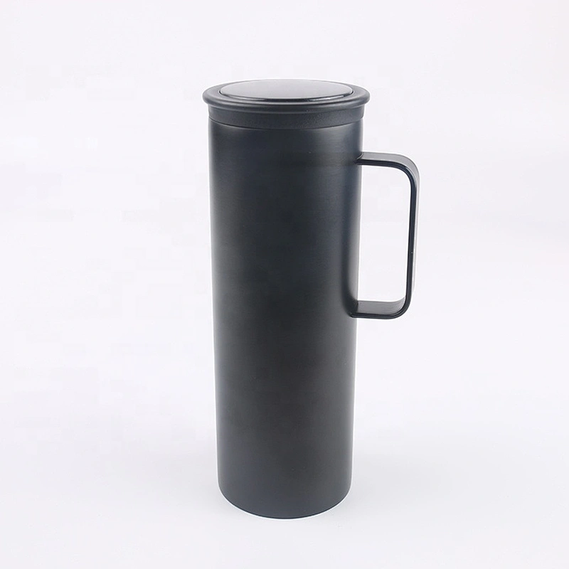 Vacuum Flask Insulated 450ml Leakproof Stainless Steel Tumbler Coffee Cup With Handle