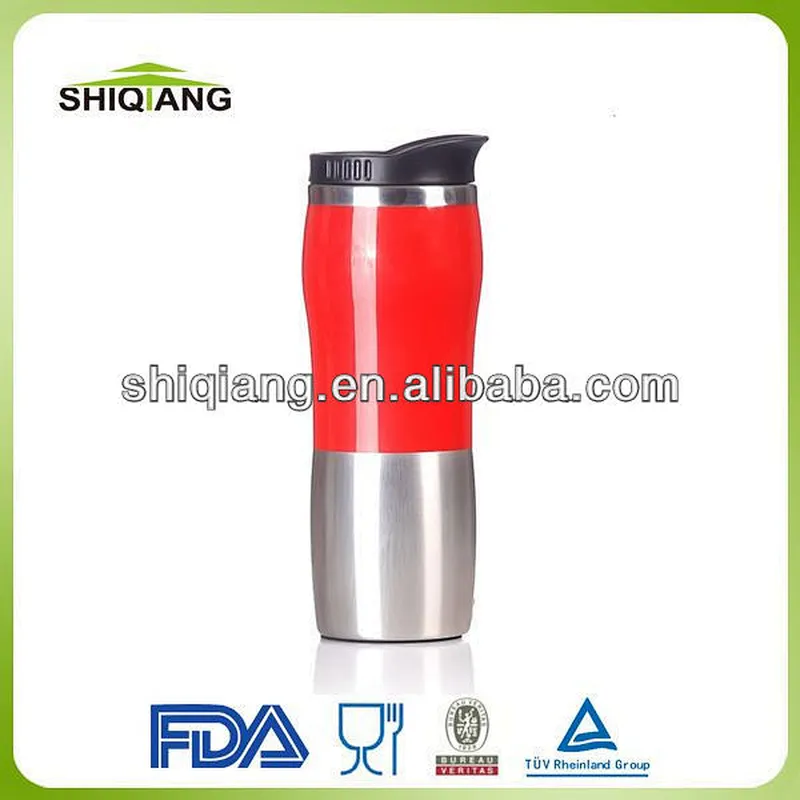 350ml Double Wall Stainless Steel Curved Shape Thermal Coffee Tumbler Mug