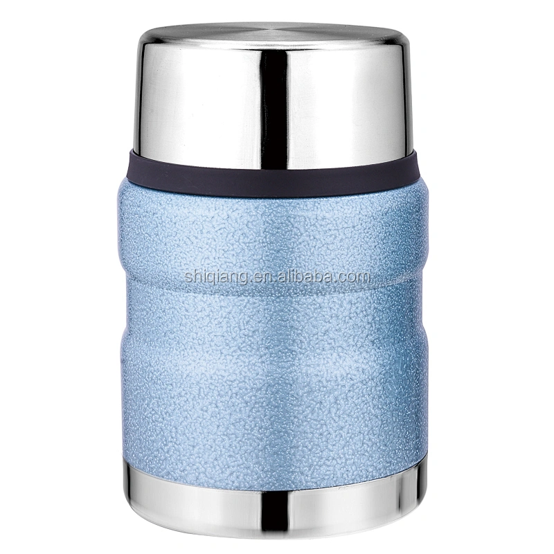 370ml double wall stainless steel thermos vacuum food container lunch box with color painting