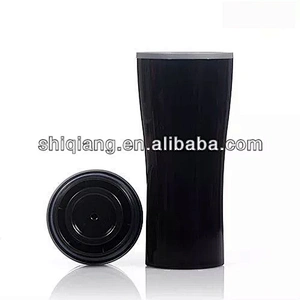 400ml Rounded Type Double Wall Stainless Steel Vacuum Travel Thermal Bottles With Lid