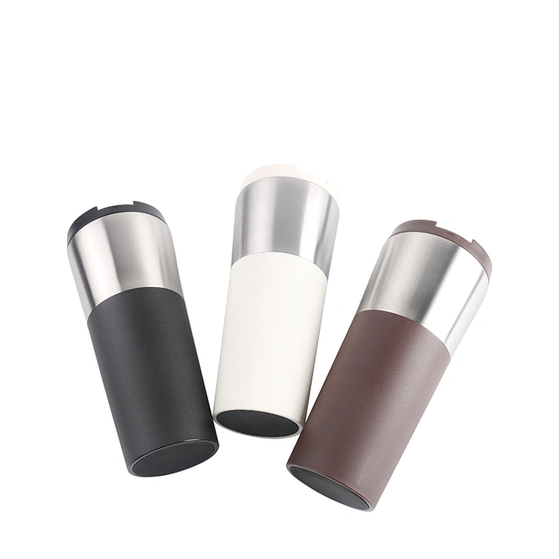 450ml Manufacturing Sublimation Stainless Steel Travel Mugs With Leakproof Lids