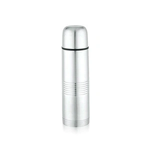 500ml New PP Plastic Stopper Lid Thermo Water Bottle Stainless Steel Vacuum Flasks