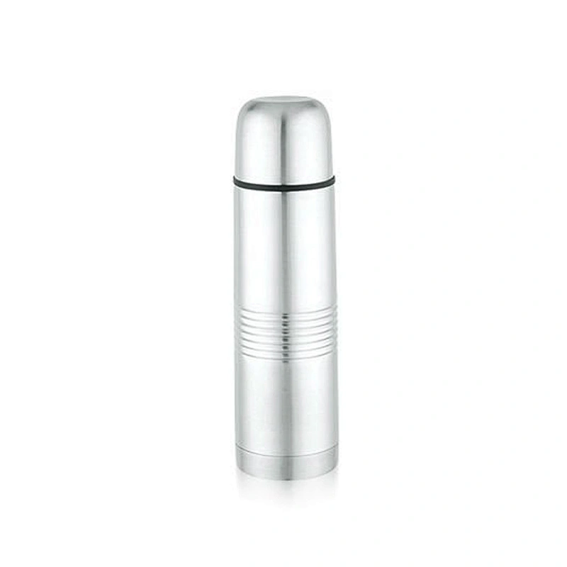 500ml New PP Plastic Stopper Lid Thermo Water Bottle Stainless Steel Vacuum Flasks