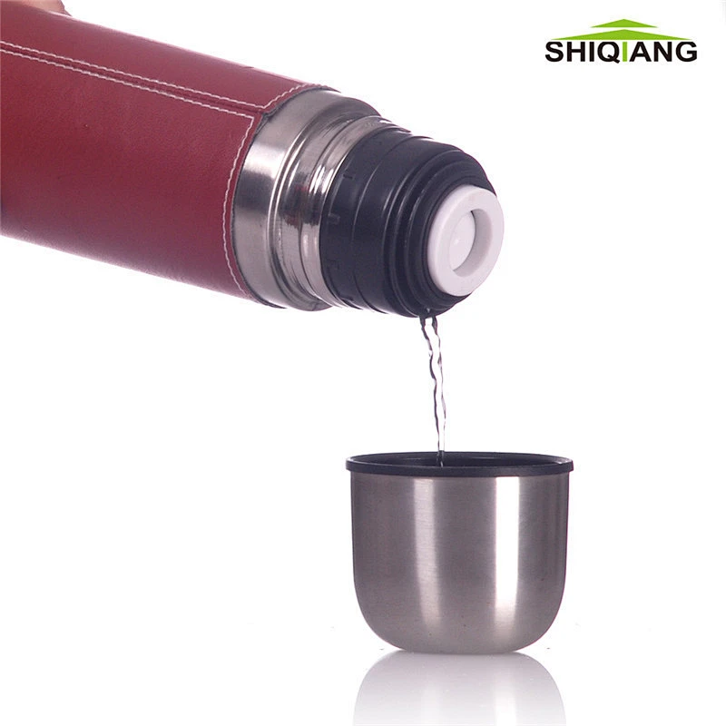 750ml double wall stainless steel vacuum flask gourde isotherme