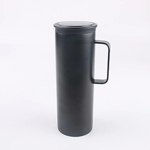 Vacuum Insulated 450ml Leakproof Stainless Steel thermo coffee cup with stainless steel handle