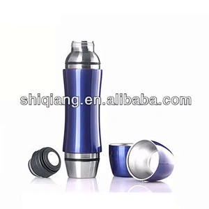 Two Lids Big Volume Double Layer Stainless Steel Outdoor Thermos Flask